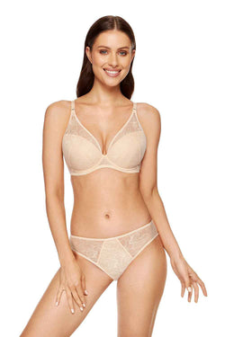 Eleganter beiger Push-up-BH Lori von Gorteks – AVÉLIE Lingerie