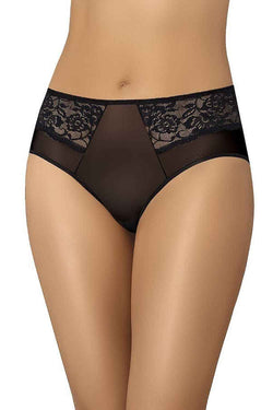 Teyli 3er-Pack High-Waist-Slips „Vida Noir“ aus transparentem Mesh & Floral-Spitze