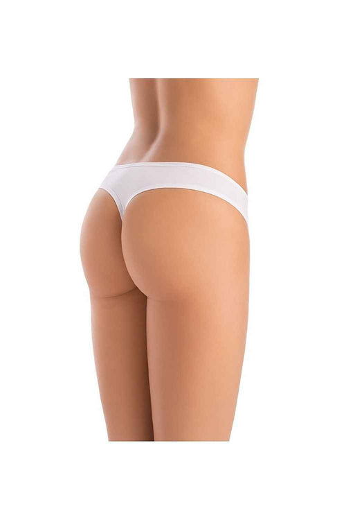 Teyli 3er-Pack Bambus-Tangas „Eco Comfort“ – Strahlendes Kristallweiß